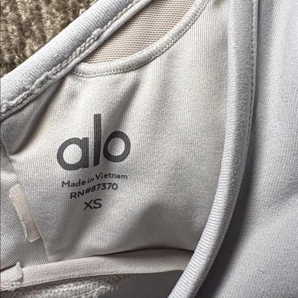 Alo Yoga Wild Thing Sports Bra white grey size xs extra small - Picture 3 of 6